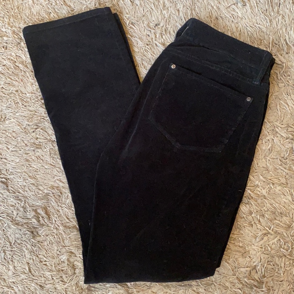 Black corduroy jean style pants